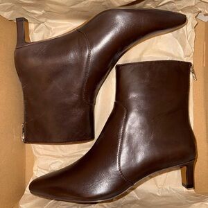 Madewell The Dimes Kitten-Heel Boot Brown